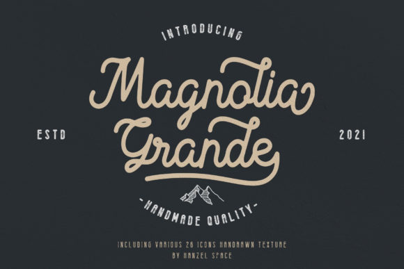 Magnolia Grande Font Poster 1