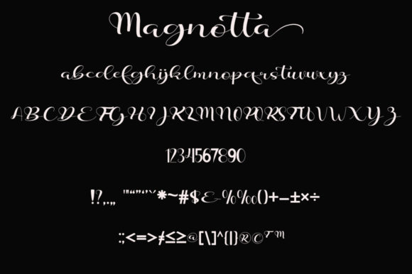 Magnotta Font Poster 6