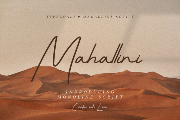 Mahallini Script Font Poster 1