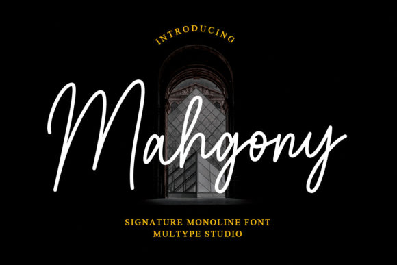 Mahgony Font Poster 1