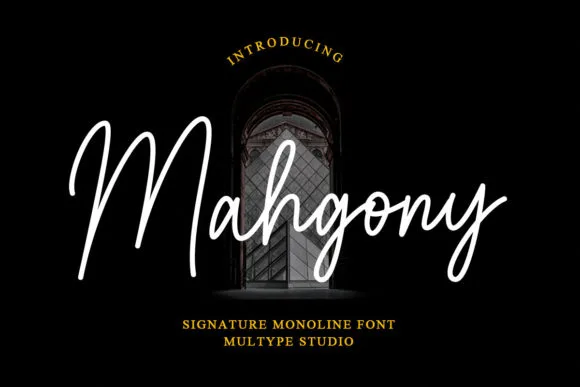 Mahgony Font Mahgony Font Poster 1