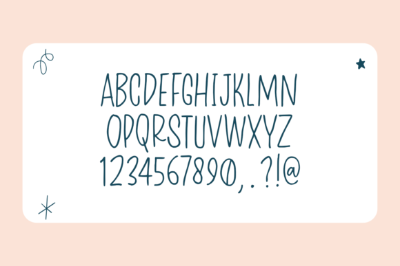 Maidenly Modesty Font Poster 8