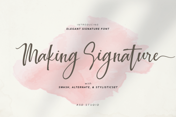 Making Signature Font Poster 1