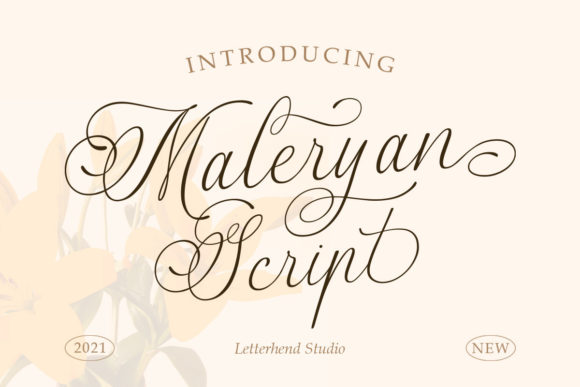 Maleryan Script Font Poster 1