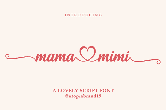Mama Mimi Font Poster 1