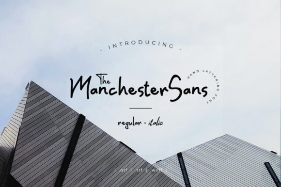 Manchester Sans Font Poster 1