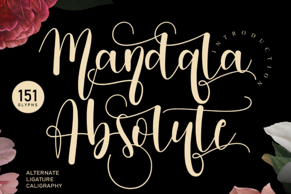 Mandala Absolute Font Poster 1