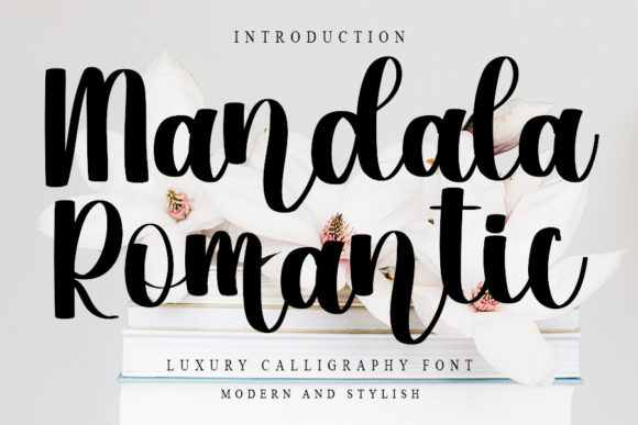 Mandala Romantic Font Poster 1