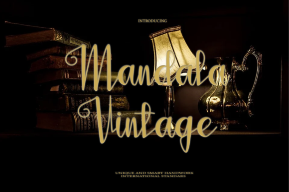 Mandala Vintage Font Mandala Vintage Font Poster 1