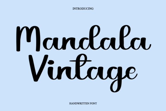 Mandala Vintage Font Poster 1