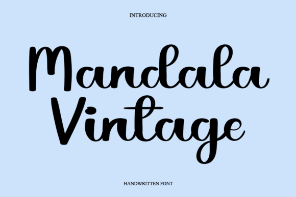 Mandala Vintage Font Mandala Vintage Font Poster 1