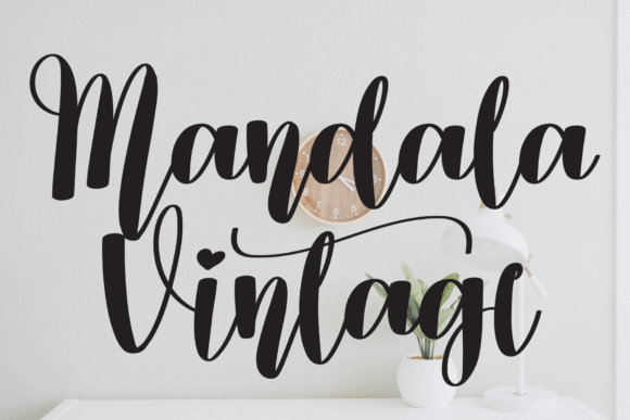 Mandala Vintage Font