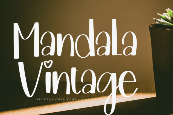 Mandala Vintage Font Poster 1