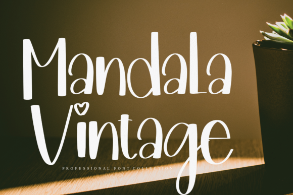 Mandala Vintage Font Mandala Vintage Font Poster 1