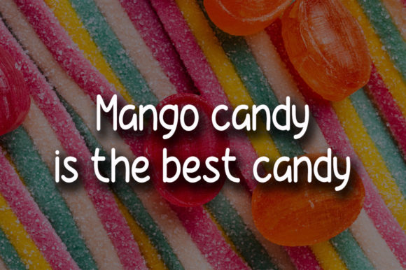 Mango Candy Font Poster 2