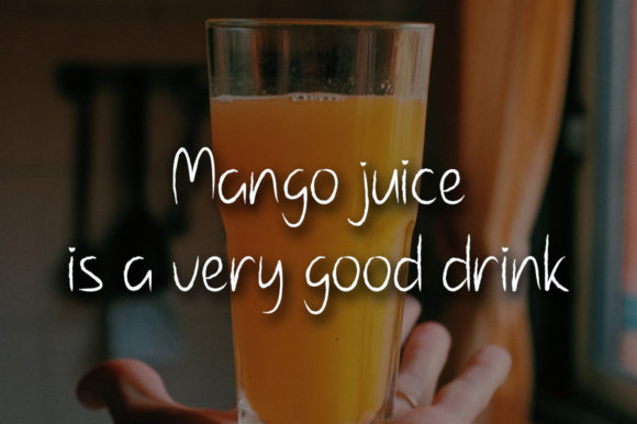 Mango Water Font Poster 2