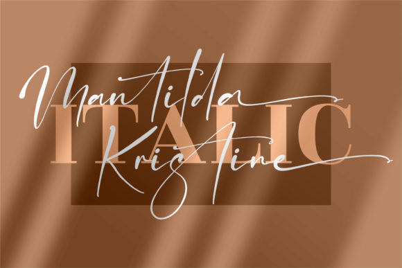 Mantilda Kristine Font Poster 2
