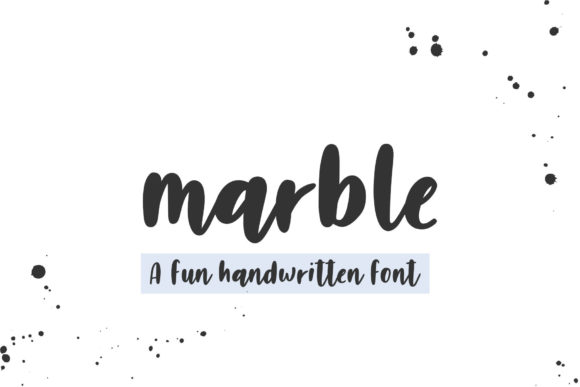 Marble Font Poster 1