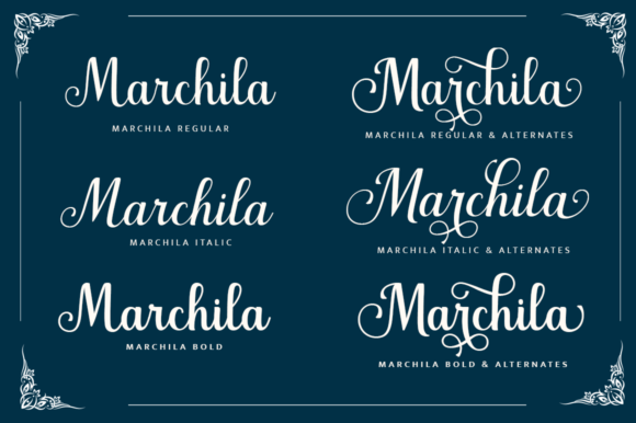 Marchila Font Poster 4