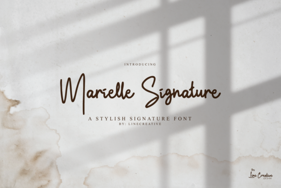 Marielle Signature Font Poster 1