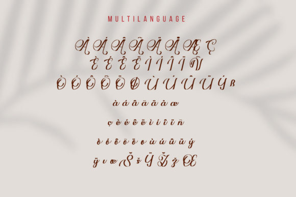 Marigold Butterfly Font Poster 11