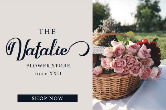 Marigold Butterfly Font Poster 5