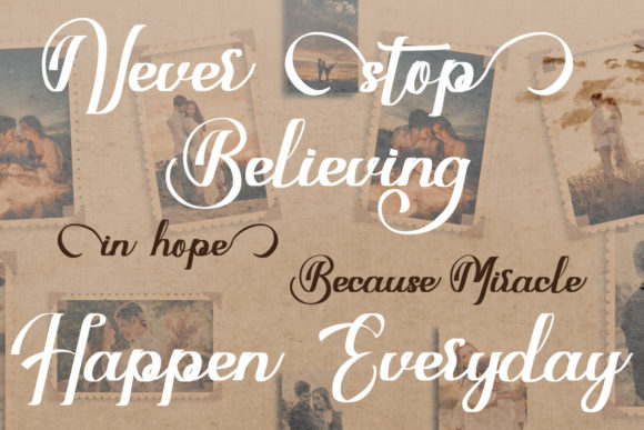 Marigold Butterfly Font Poster 8