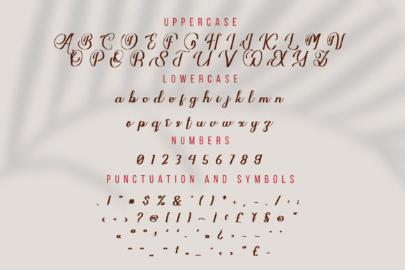 Marigold Butterfly Font Poster 10