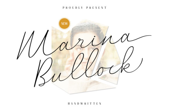 Marina Bullock Font Poster 1