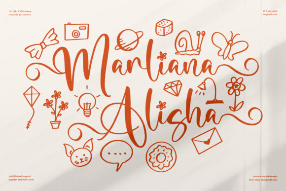 Marliana Alisha Font Poster 1