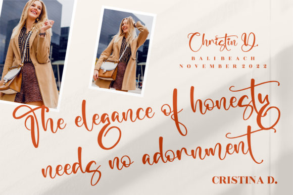 Marliana Alisha Font Poster 5