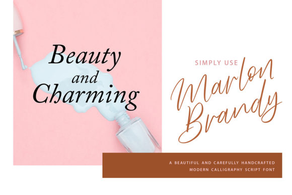 Marlon Brendy Font Poster 2