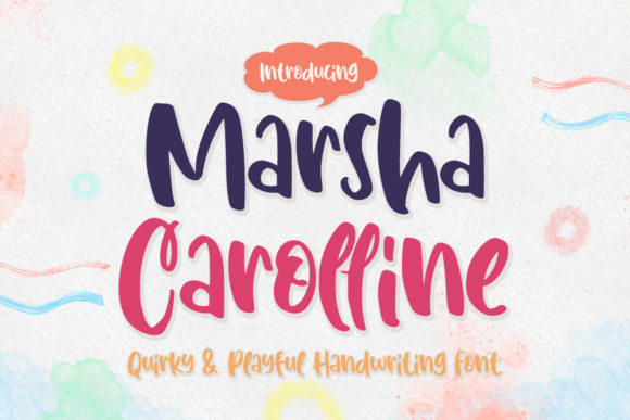Marsha Carolline Font Poster 1