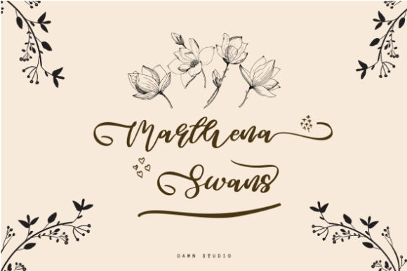 Marthena Swans Font