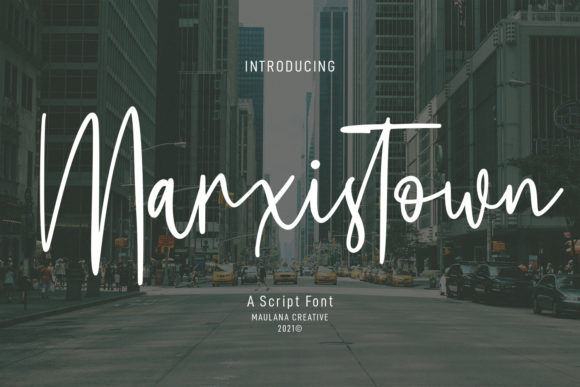 Marxistown Script Font Poster 1