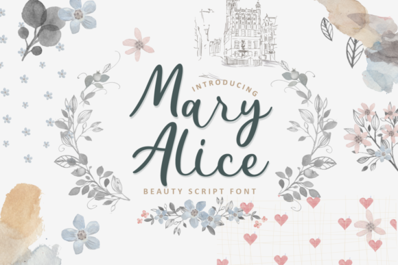 Mary Alice Font Poster 1