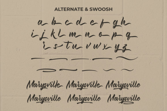Marysville Font Poster 7