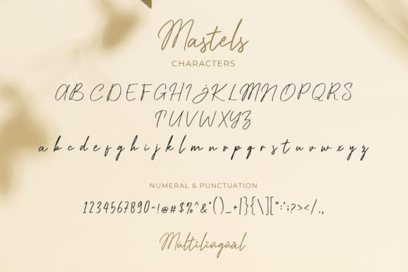 Mastels Font Poster 8