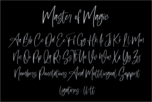 Master of Magic Font Poster 9