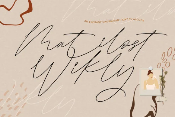 Matilost Wikly Font Matilost Wikly Font Poster 1