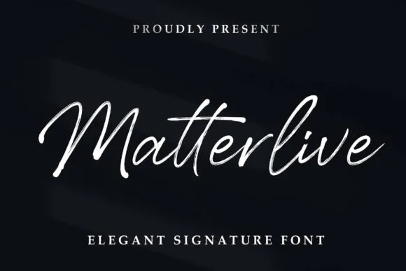 Matterlive Font Poster 1