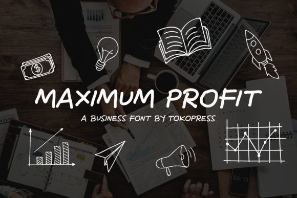 Maximum Profit Font Poster 1