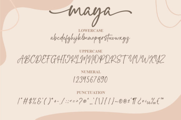 Maya Font Poster 7