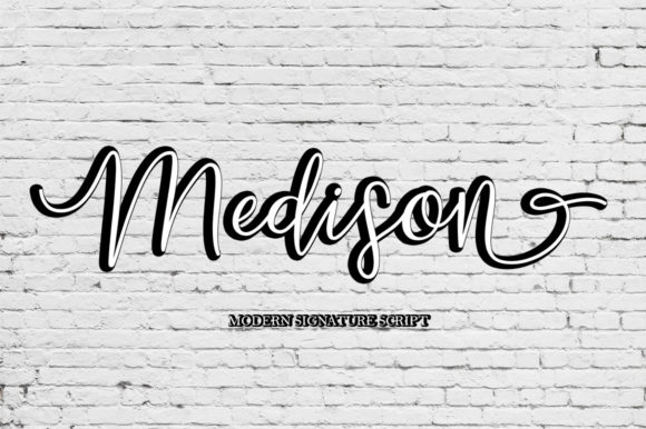 Medison Script Font Poster 1
