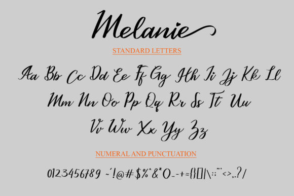 Melanie Font Poster 5