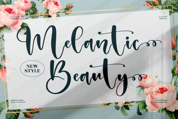 Melantic Beauty Font Poster 1