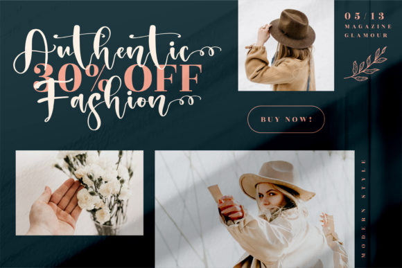 Melantic Beauty Font Poster 6