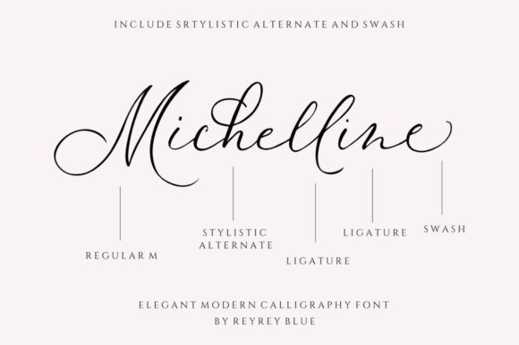 Mellaney Script Font Poster 10