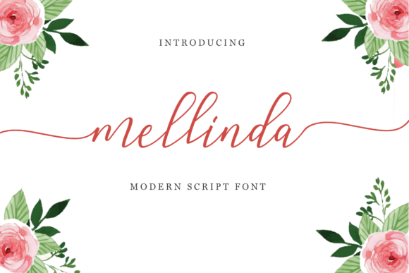Mellinda Script Font Poster 1