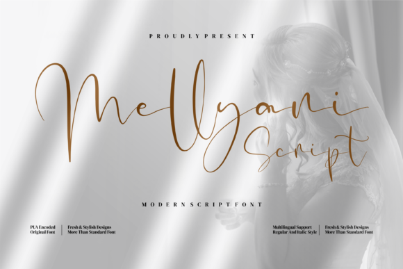 Mellyani Script Font Poster 1